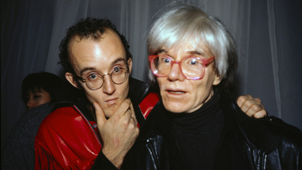 Keith Haring & Andy Warhol, 1985. © Nan Goldin, New York
